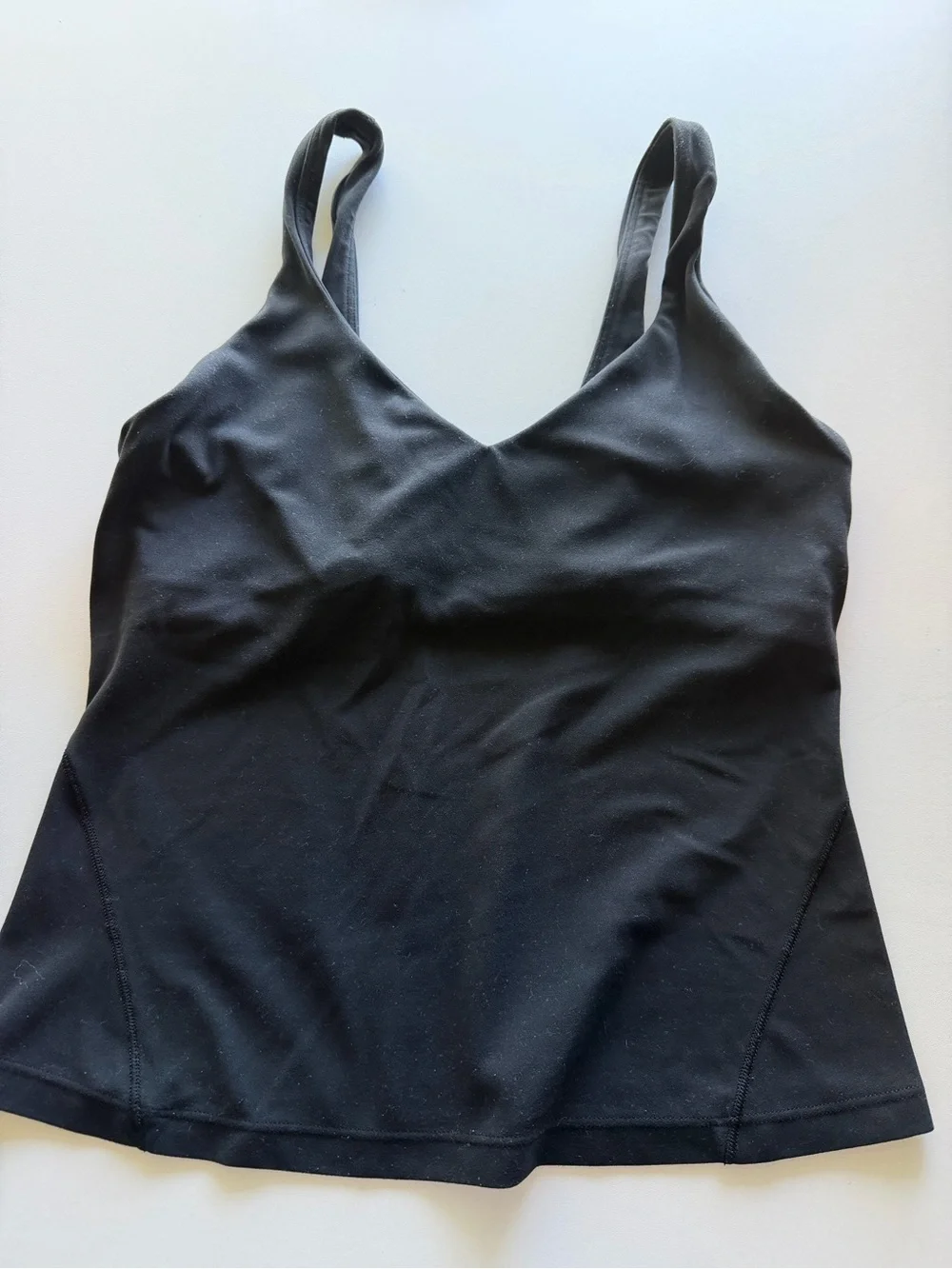 lululemon athletica Black V-Neck Tank Top